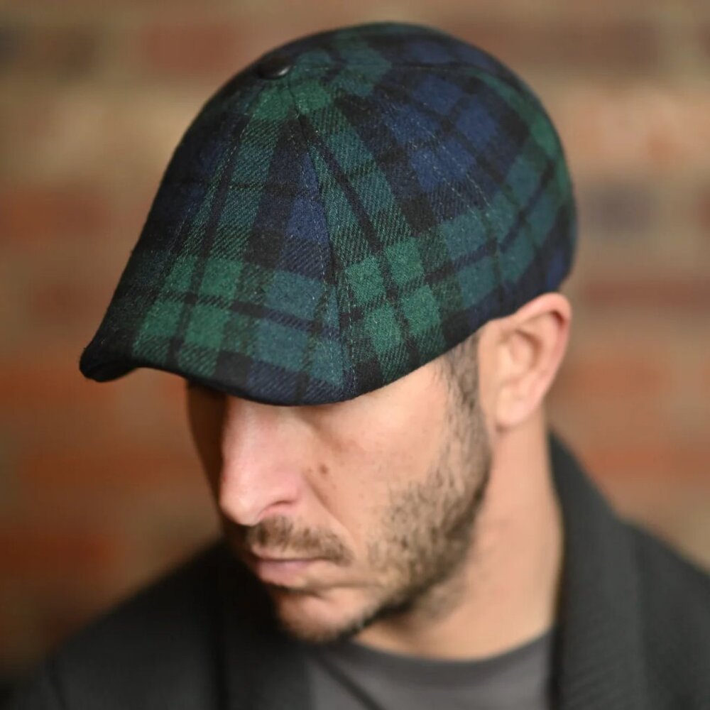 Boston Scally THE SCOT Plaid 8- Panel Cap - 2XL With Dustbag - Picture 2 of 16